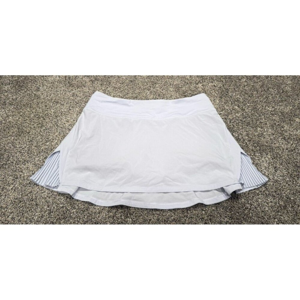 Lululemon Play Off The Pleats Skirt *13" Serene Blue Size 6 EUC - Picture 2 of 5